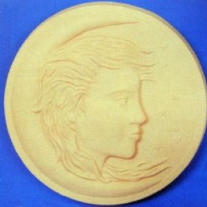 Girl In Moon Plaque