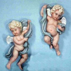 Cherub Plaques (Set of 2 - Left & Right)