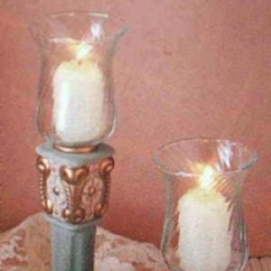 Carved Victorian Candleholder