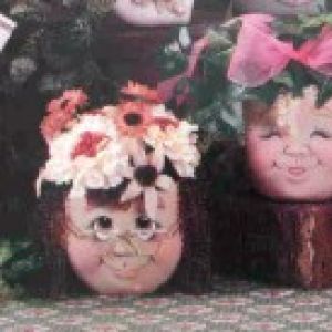 Pot Head Planters Each (set of 3)