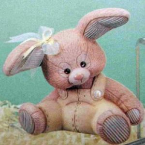 Sitting Stuffed Bunny Small