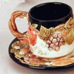 Fruit Lattice Teacup and Saucer