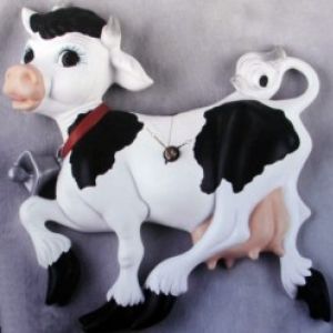 Cow Plaque/Clock (mechanism not included)