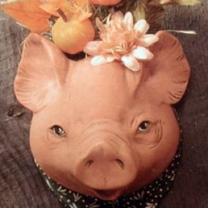 Pig Planter/Utensil Holder