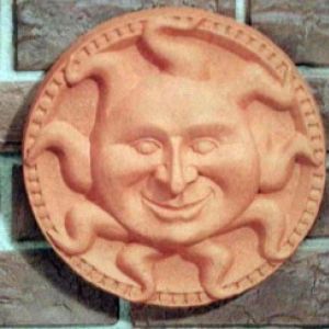 Sun Face Plaque