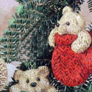 Bear/Mitten Ornament (set of 2)