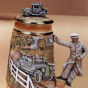 Antique Car Stein