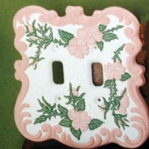 Wild Rose Light Switch Panel