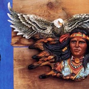 Brave & Eagle Plaque