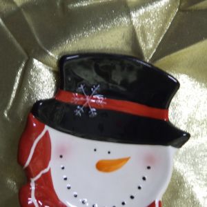 Snowman Sweet Plate