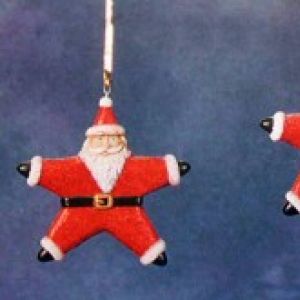 Santa Star Ornament (1 only)