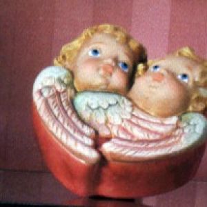 Box With Cherub Lid Small