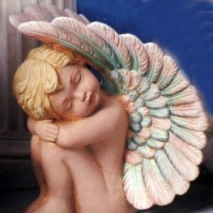 Cherub Uplifted Wing L Large