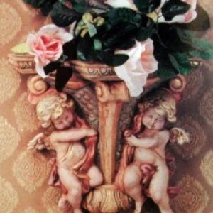 Double Cherub Shelf