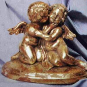 Cherubs Kissing On Base