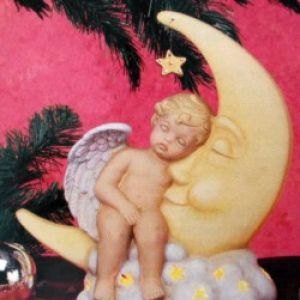 Cherub On Moon