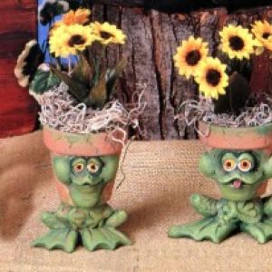 Small Frog Pot Hopper (set of 2)