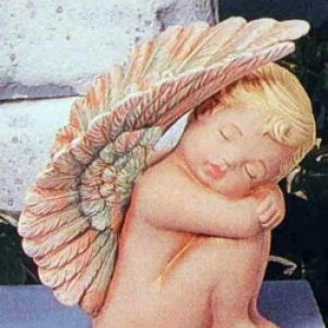 Cherub Sleeping with Large Wings