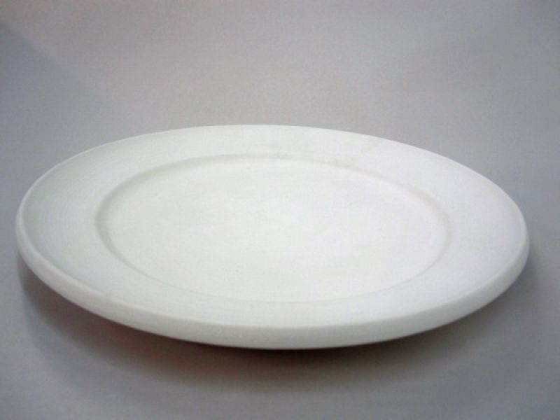 Round Plate with etching on rim