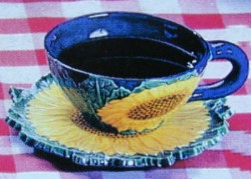 Sunflower Teacup and Saucer
