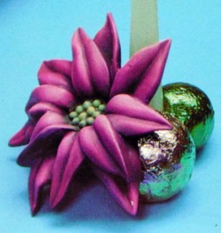 Poinsettia Candlestick