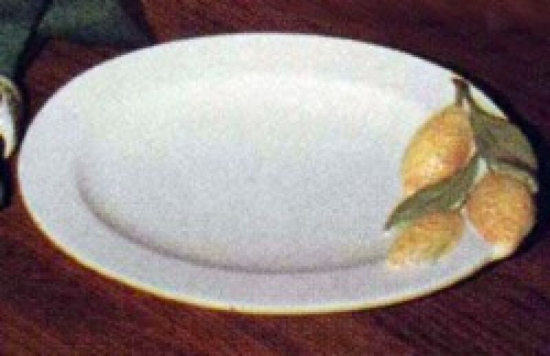 Lemon Oval Plate