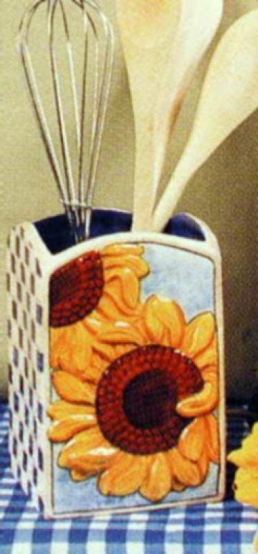 Sunflower Utensil Holder