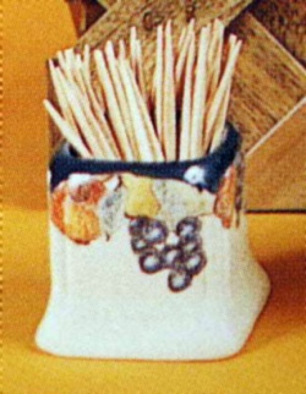 French Country Toothpick Holder