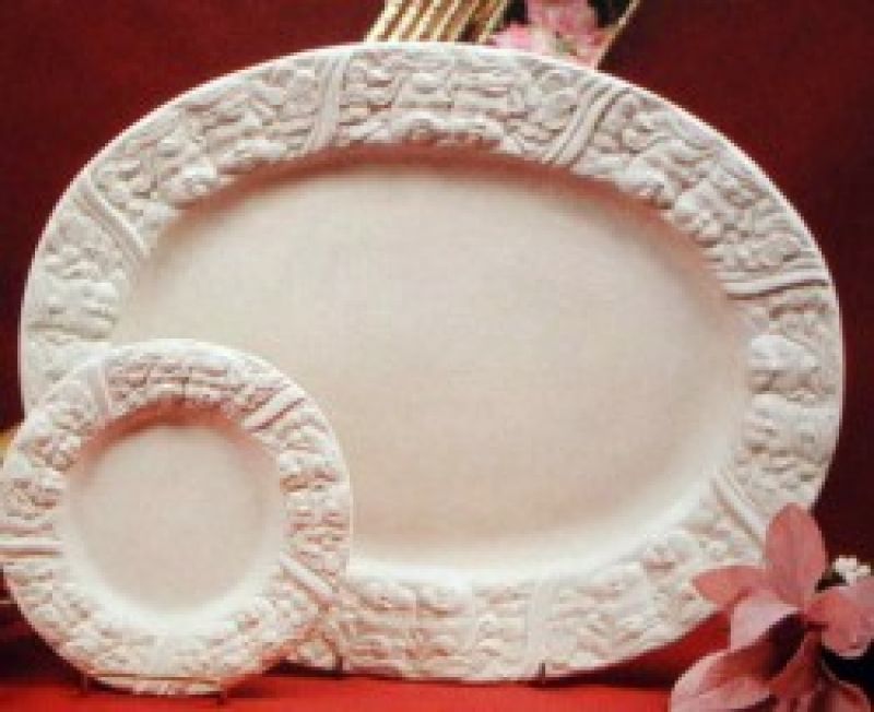 Cherub Oval Platter