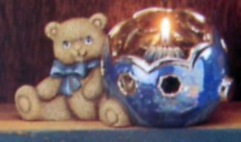 Bear With Ornate Candle Holder