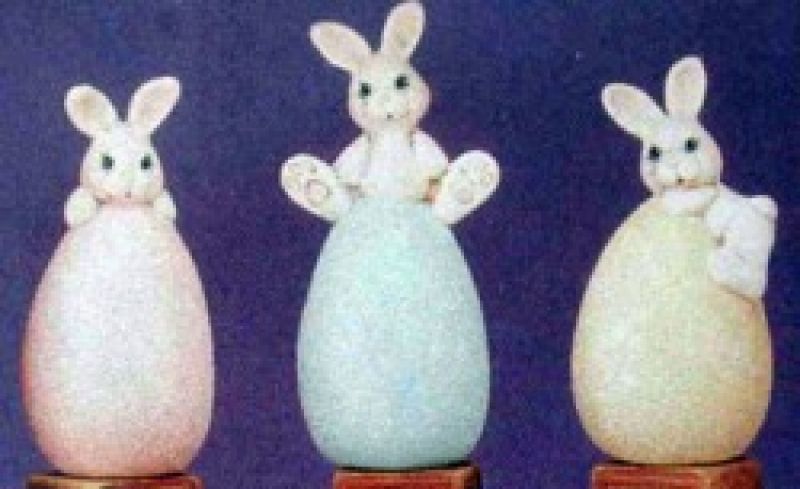 Bunnies Climbing Egg (3 in set)