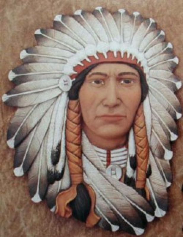 Indian Chief Plaque