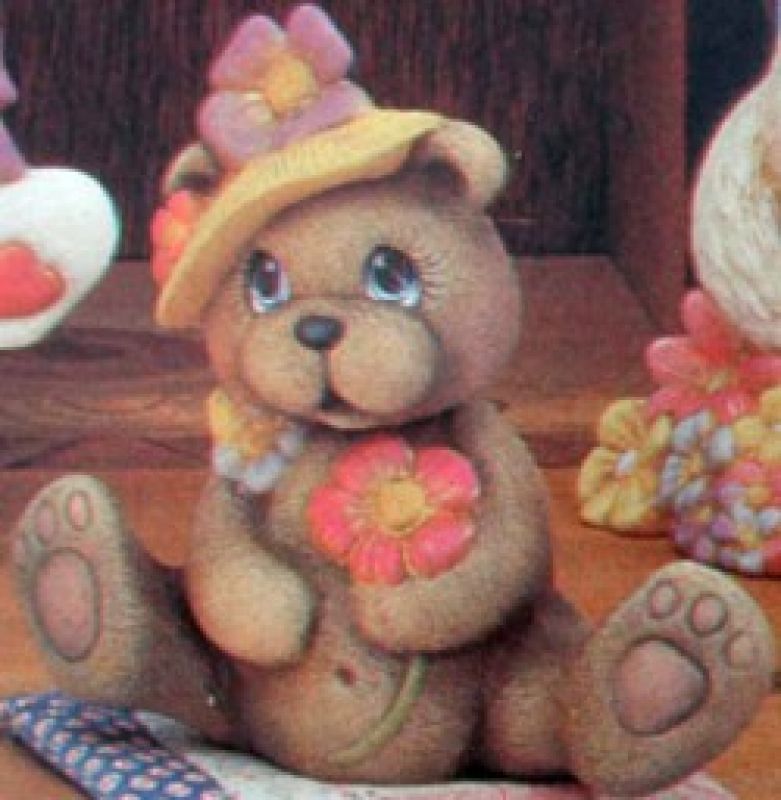 Bear With Flowers Small