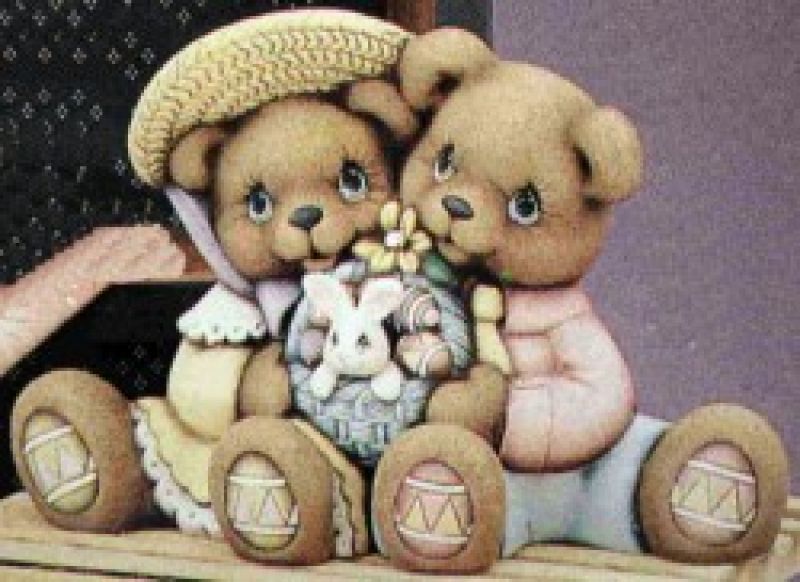 Easter Cuddle Bear Large