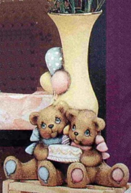 Birthday Cuddle Bear Vase