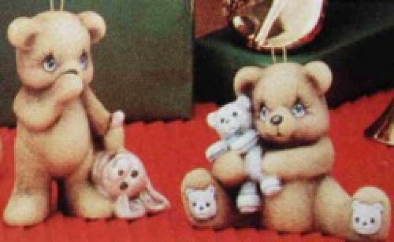 Baby Bear Ornament (set of 2)