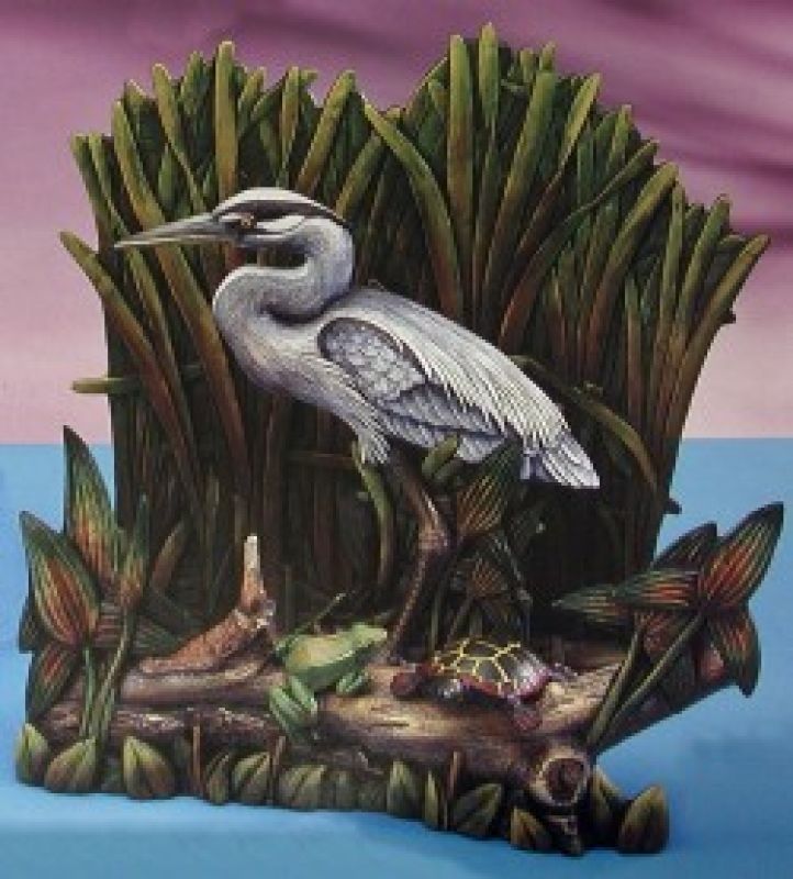 Blue Heron - bird only