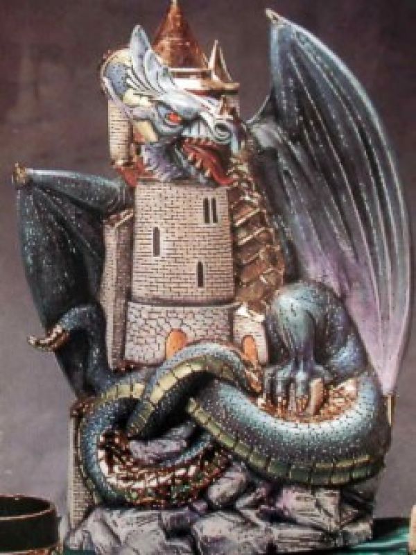 Dragon With Castle