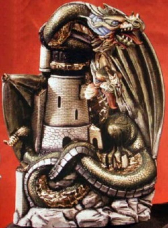 Double Head Dragon W/Castle