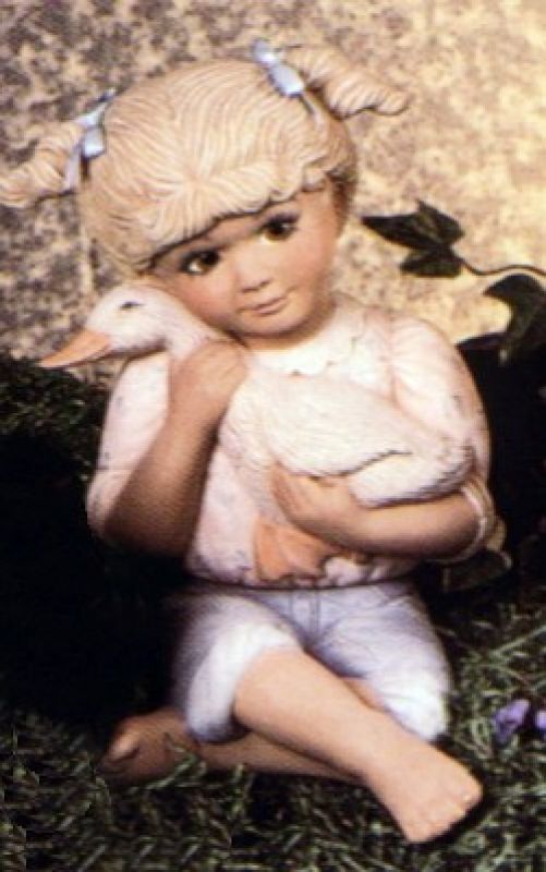 Country Girl With Duck