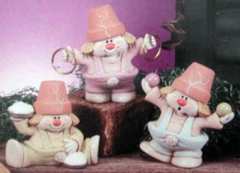 Crack Pot Clowns (Set of 3)