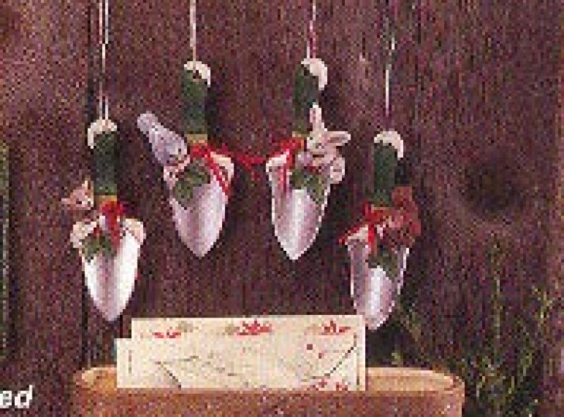 Winter Squirrel On Trowel Ornament
