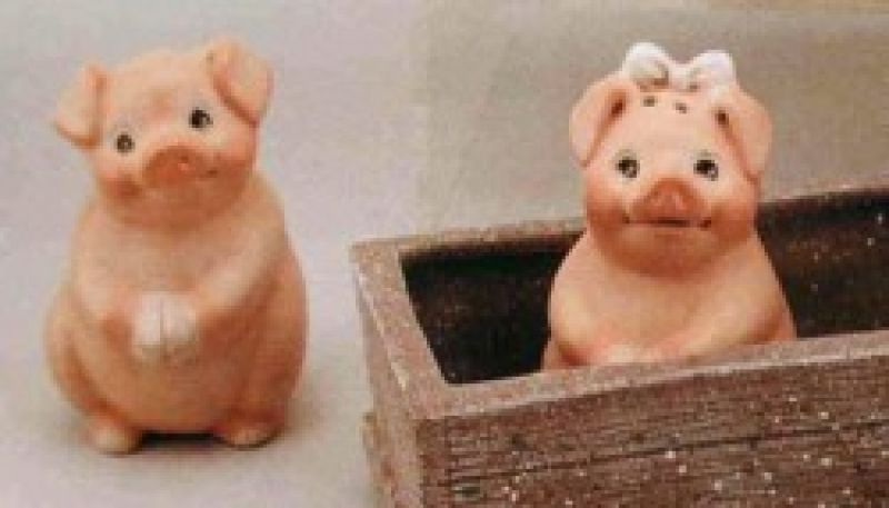 Piglet Salt & Pepper in Trough
