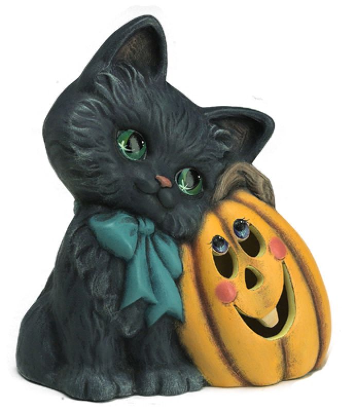 Kitten With Pumpkin