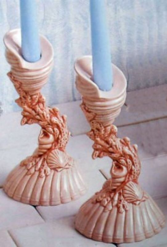 Shell Candlestick (1 only)