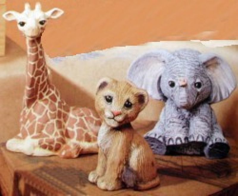 African Animal Crackers (set of 3)