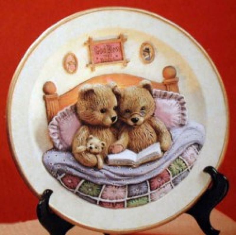 Bedtime Bear Plate - whole plate