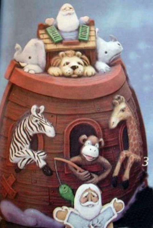 Noah’s Ark Jar W/Lid