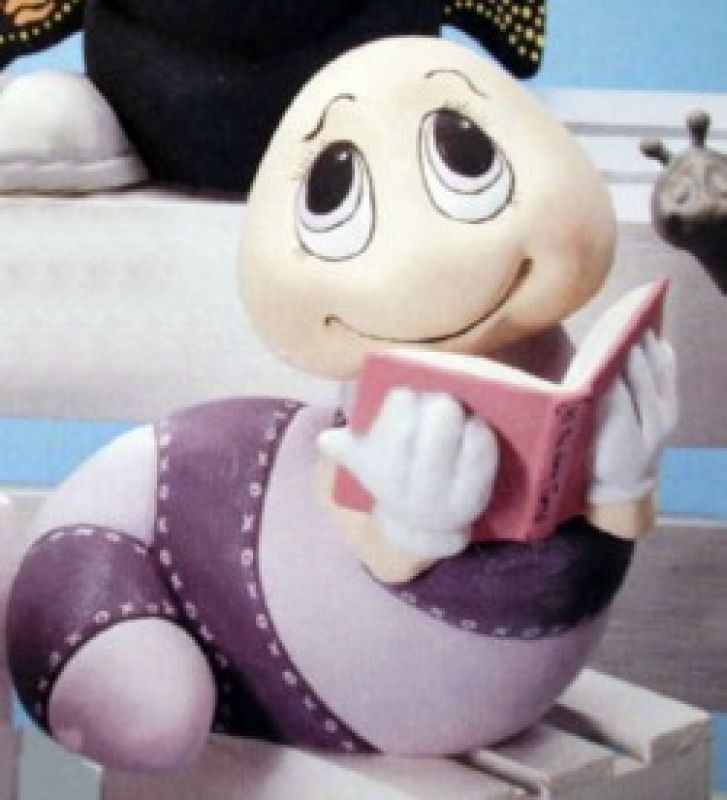 Inchworm with Book