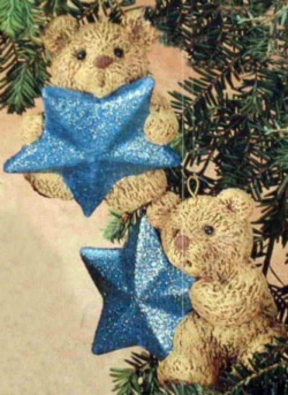Bear/Star Ornament (set of 2)